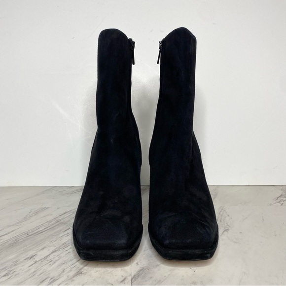 Sam Edelman Jaye Heeled Black Suede Bootie 10M - Picture 2 of 16